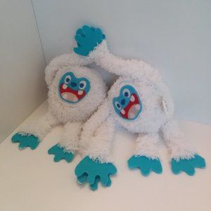 2 Long Arm Yeti Plush Stuffed Animal Toys, Bigfoot Sasquatch Abominable Snowman